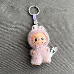 Lububu mini bag charm Lavender Keychain Accessory